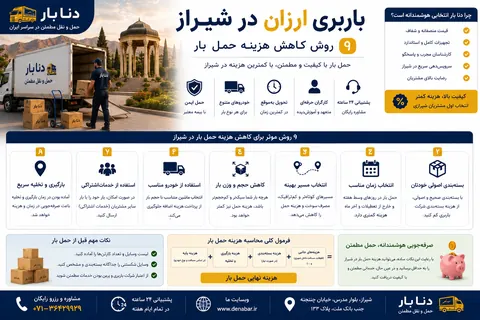 کاهش هزینه حمل بار و باربری ارزان