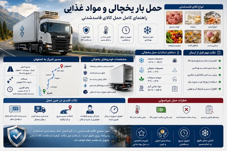 حمل بار یخچالی و مواد غذایی